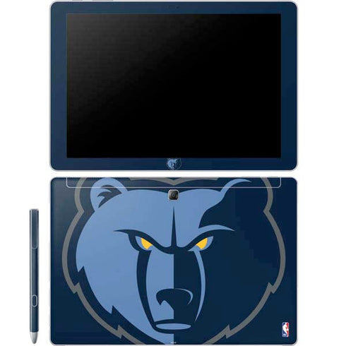 NBA Memphis Grizzlies Large Logo Galaxy Book 12in Skin